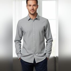 H&M Men's Classic Gray Dress Shirt
